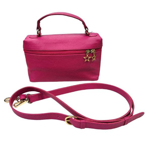 Area Stars Mini Faux Leather Handbag - 5”H x 8”W x 3”D - Picture 1 of 10